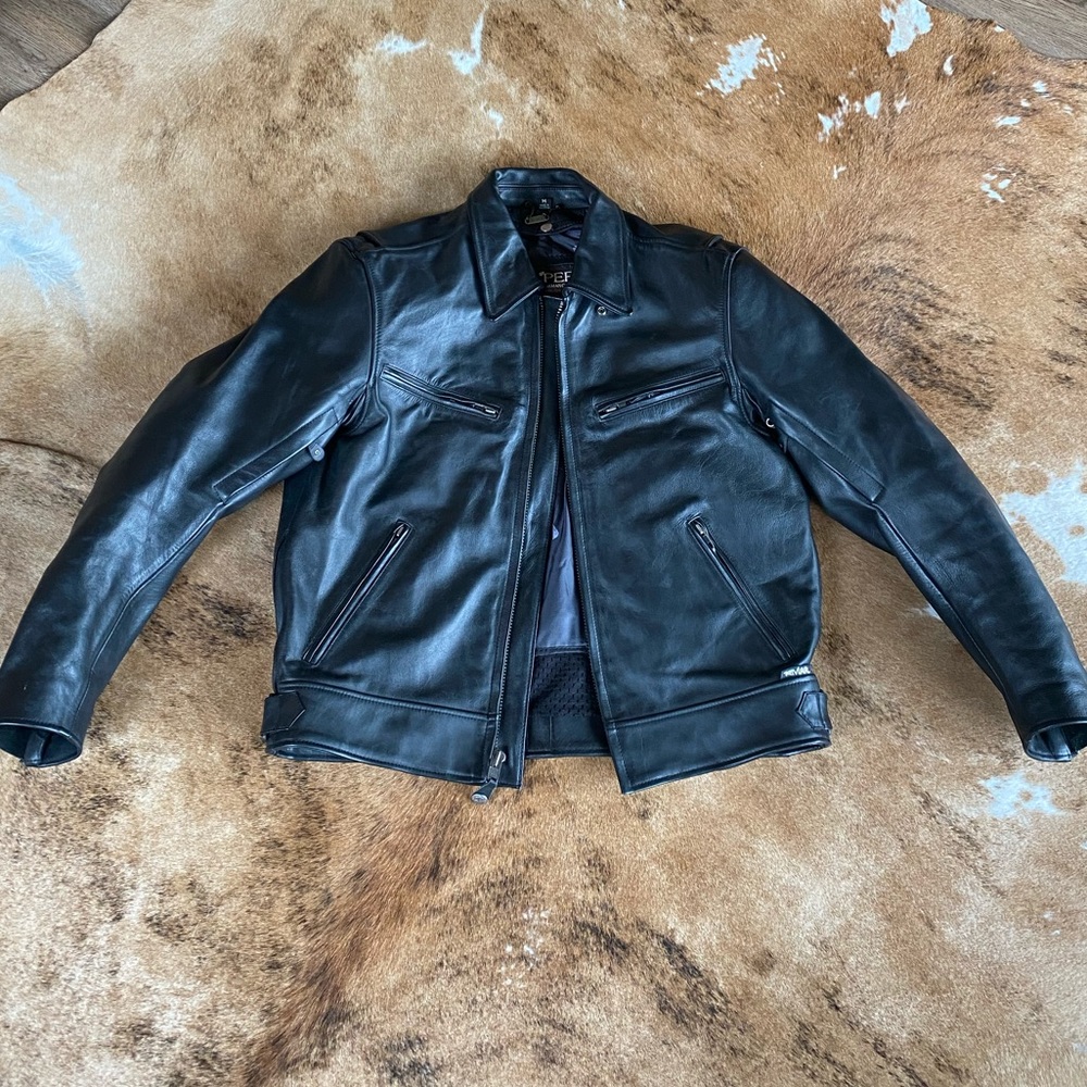 XPERT Performance Black Leather Jacket